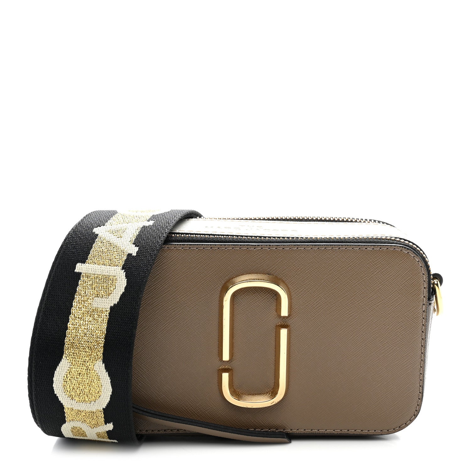 Marc Jacobs Saffiano Small Snapshot Camera Bag French Grey 1 of 11