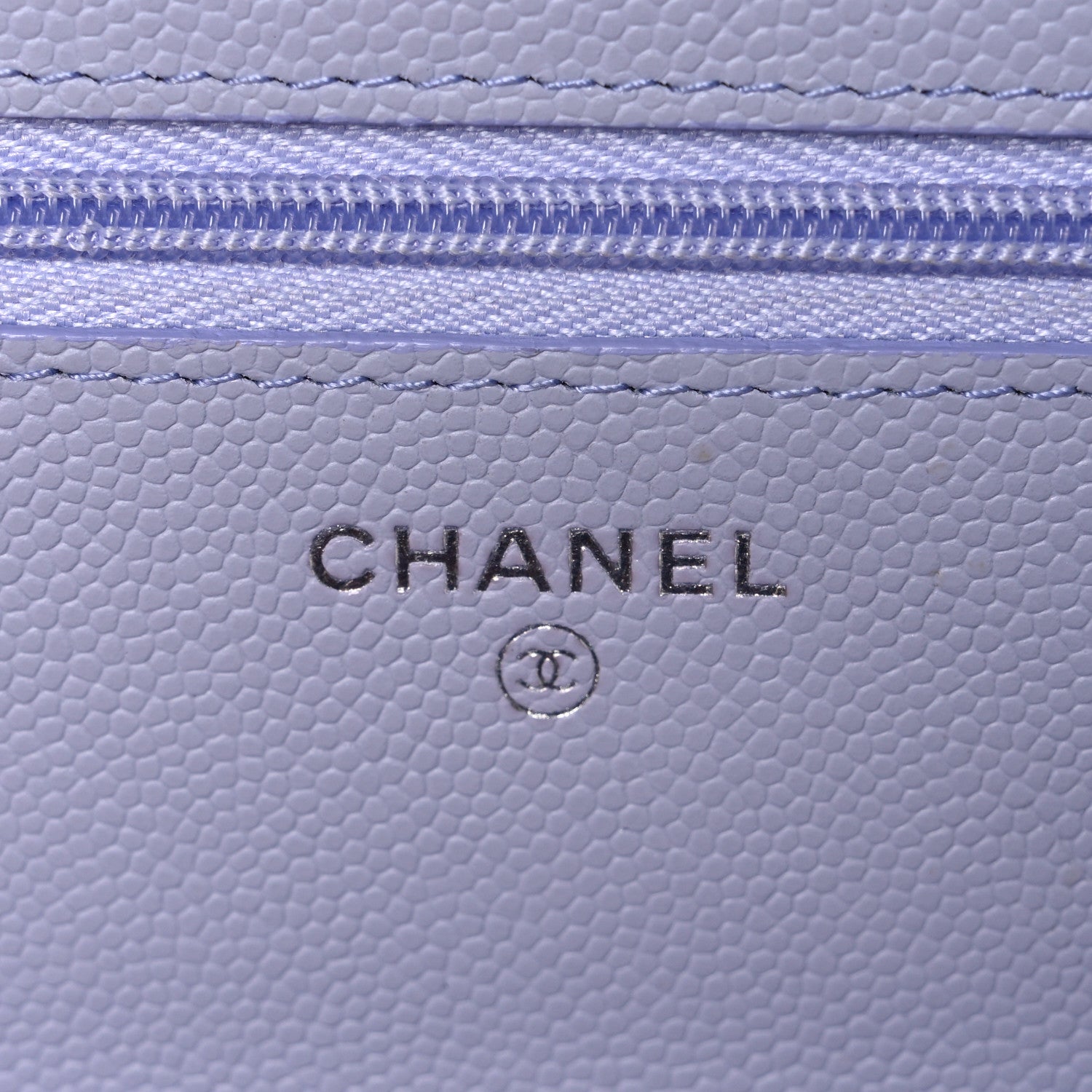 Chanel Caviar Quilted Wallet on Chain WOC Light Purple 6 of 12
