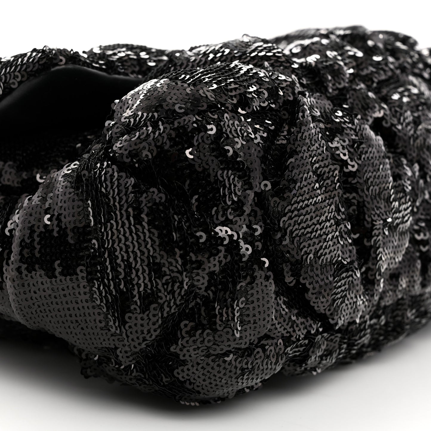 Sequin Quilted Medium Chanel 19 Flap Black