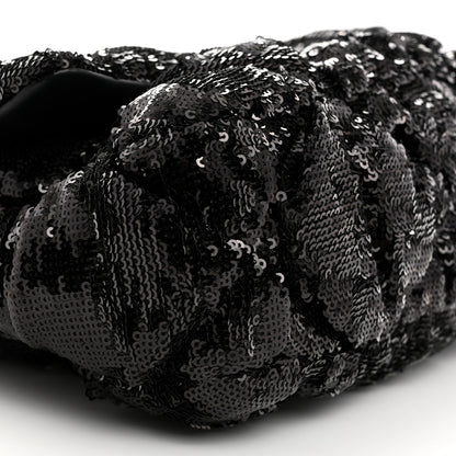 Chanel Sequin Quilted Medium Chanel 19 Flap Black 9 of 10