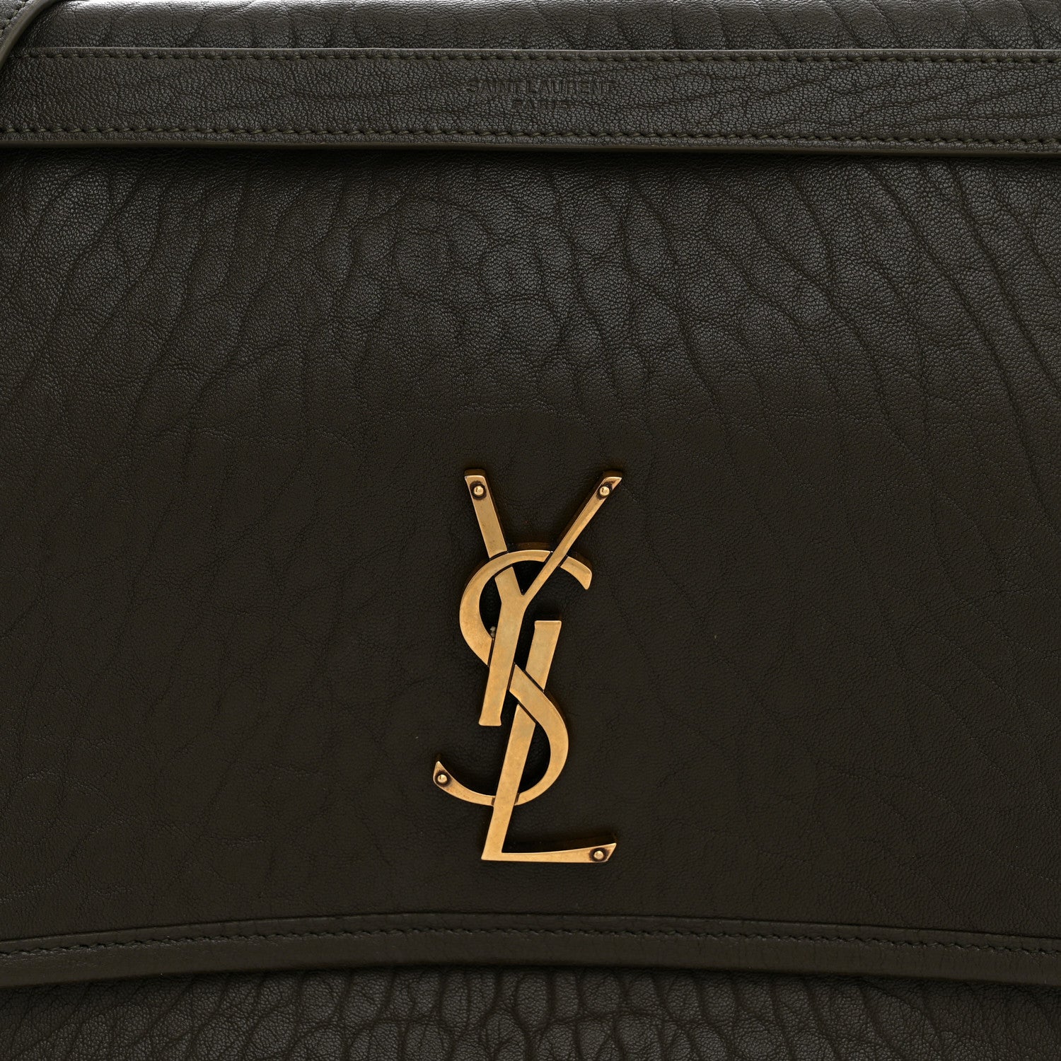 Saint Laurent Grained Lambskin Monogram Large Niki Chain Satchel Light Musk 8 of 11