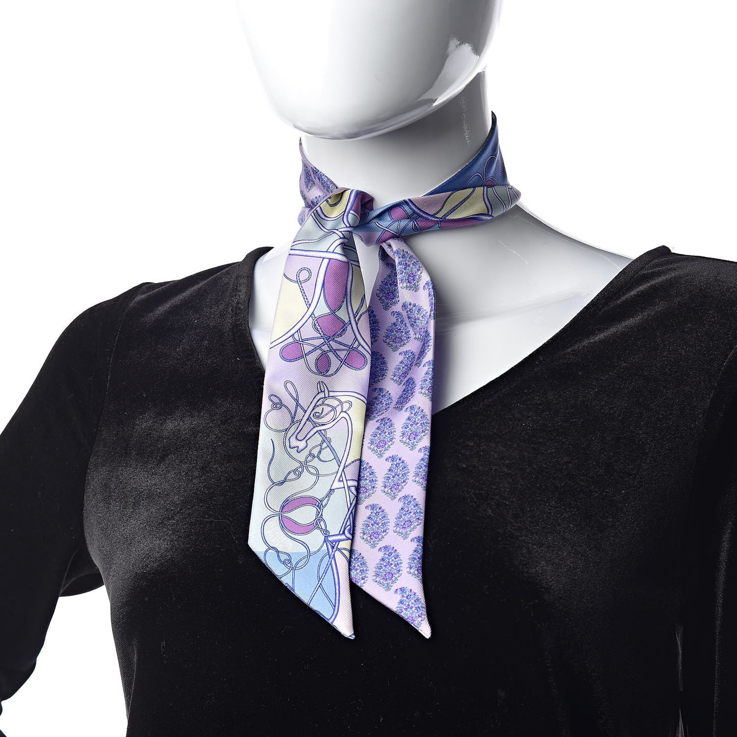 Silk Coup De Fouet Au Bloc Twilly Mauve Violet Jaune Soufre