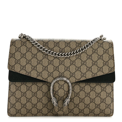 Gucci GG Supreme Monogram Medium Dionysus Shoulder Bag Black 1 of 14