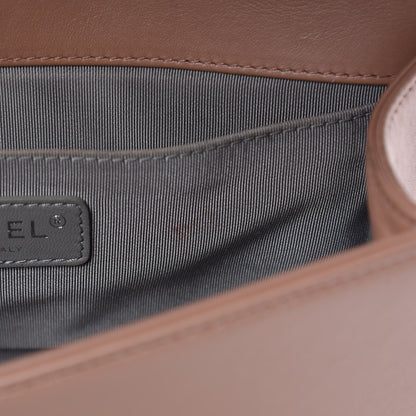 Chanel Metallic Calfskin Medium Boy Flap Pink 11 of 14