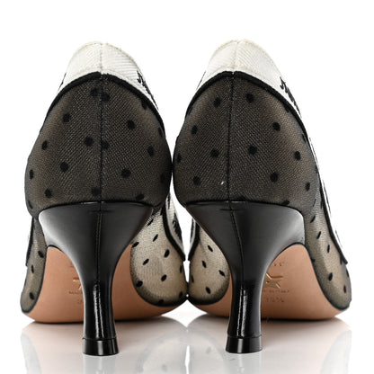 Christian Dior Plumetis Ribbon J'Adior 65mm Pumps 36.5 Black Nude 6 of 10