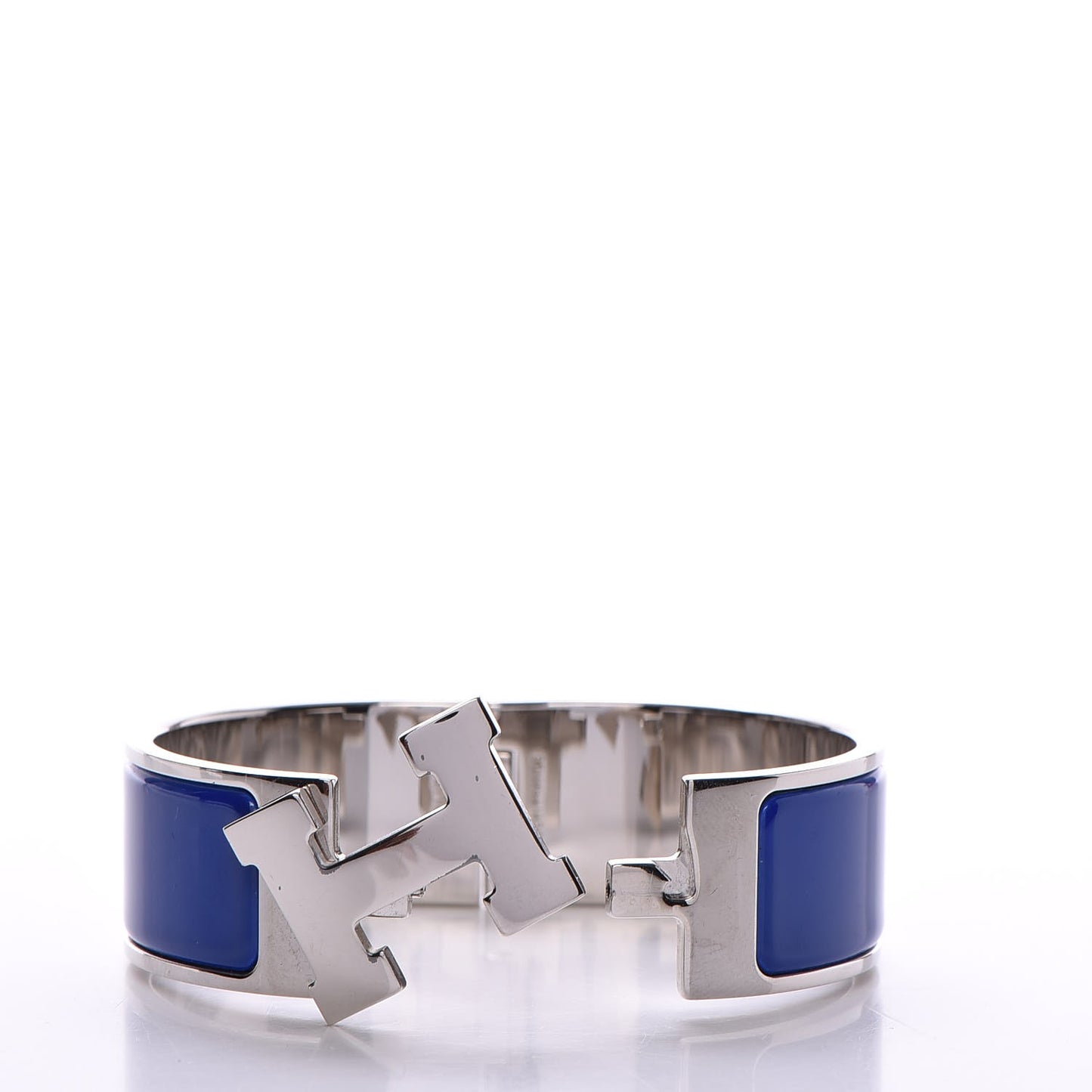 Enamel Wide Clic Clac H Bracelet PM Bleu Royal