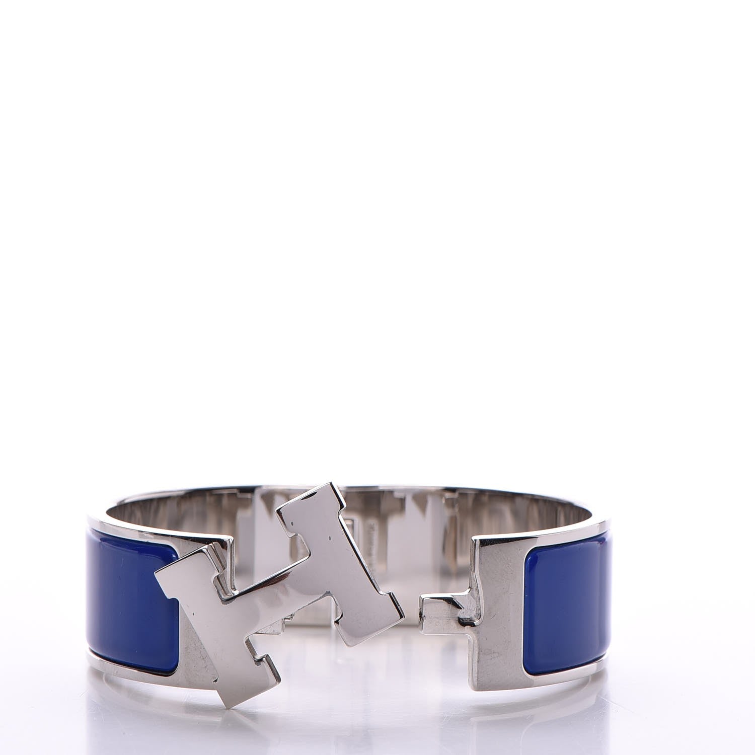 Hermes Enamel Wide Clic Clac H Bracelet PM Bleu Royal 4 of 5