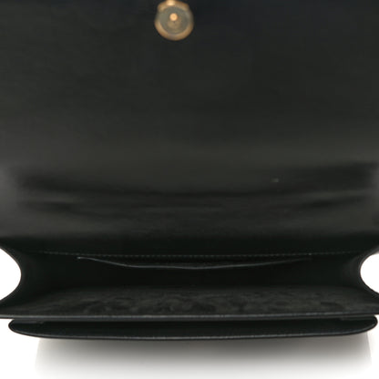 Saint Laurent Smooth Calfskin Medium Monogram Sunset Satchel Black 5 of 11