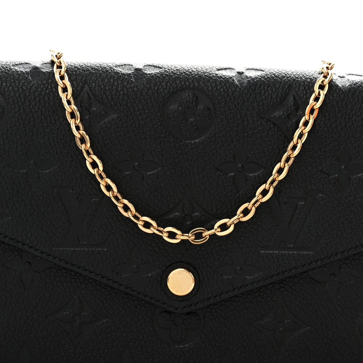 Empreinte Pochette Felicie Chain Wallet Black