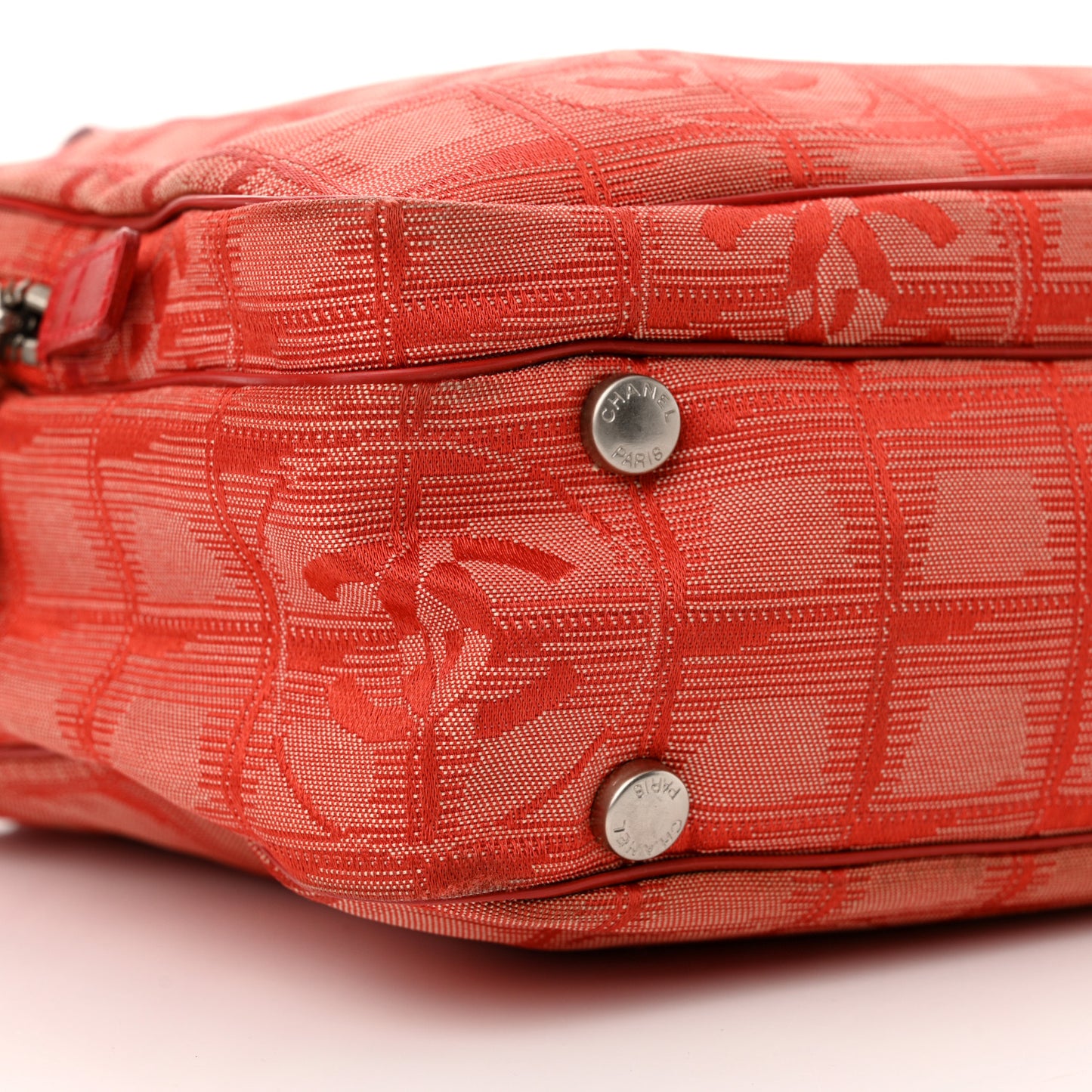 Nylon Small Travel Tote Red