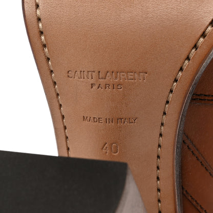 Saint Laurent Kate 105 Western Knee High Boots 40 New Papaya 6 of 12