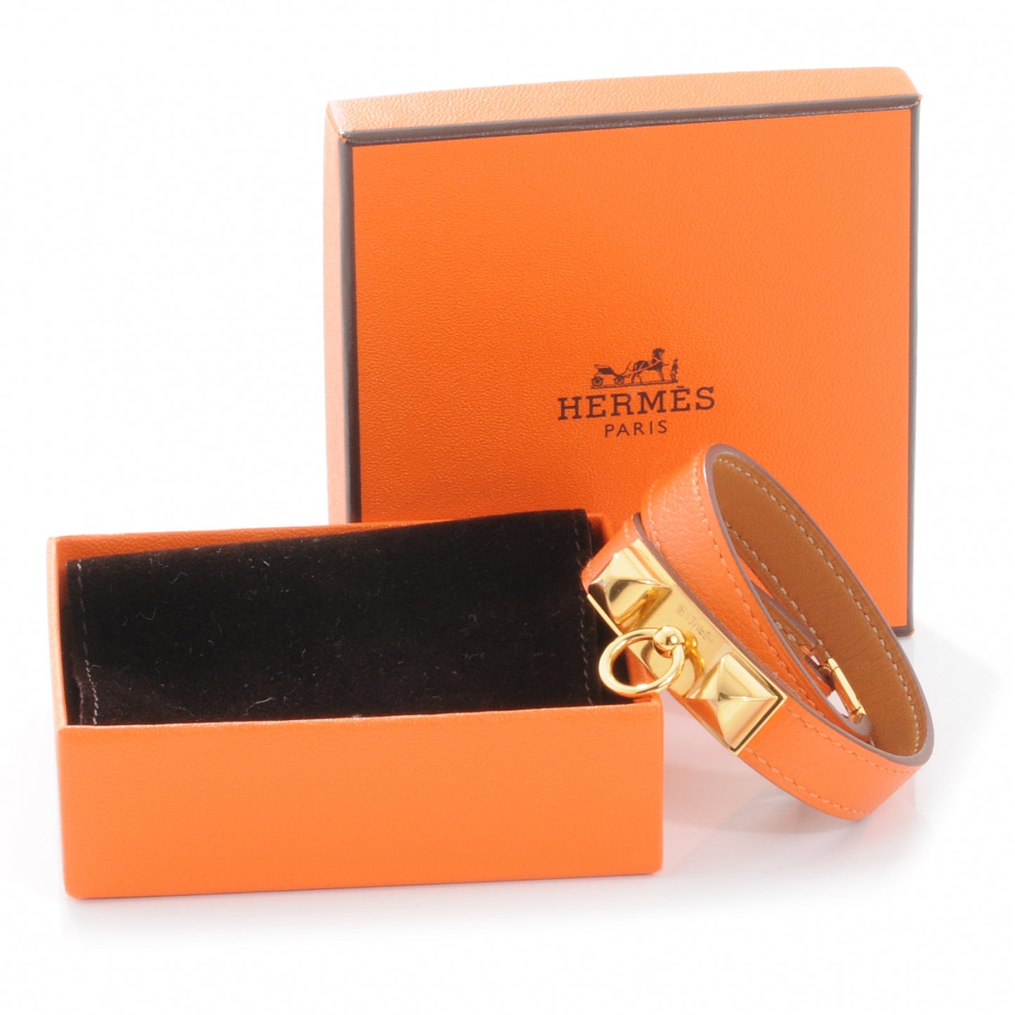 Chamonix Rivale Double Tour Bracelet XS Orange