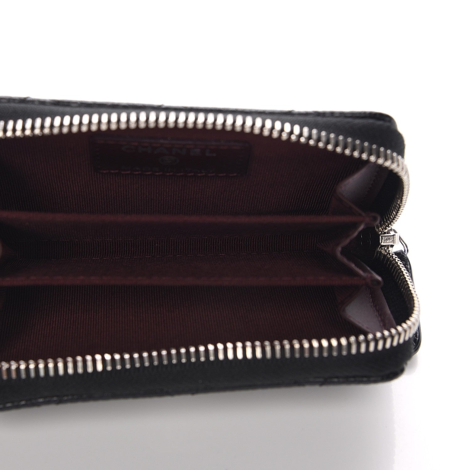 Chanel Caviar Quilted Zip Coin Purse Black 5 of 8