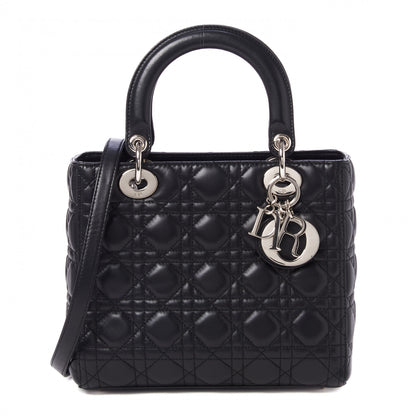 Christian Dior Lambskin Cannage Medium Lady Dior Black 1 of 8
