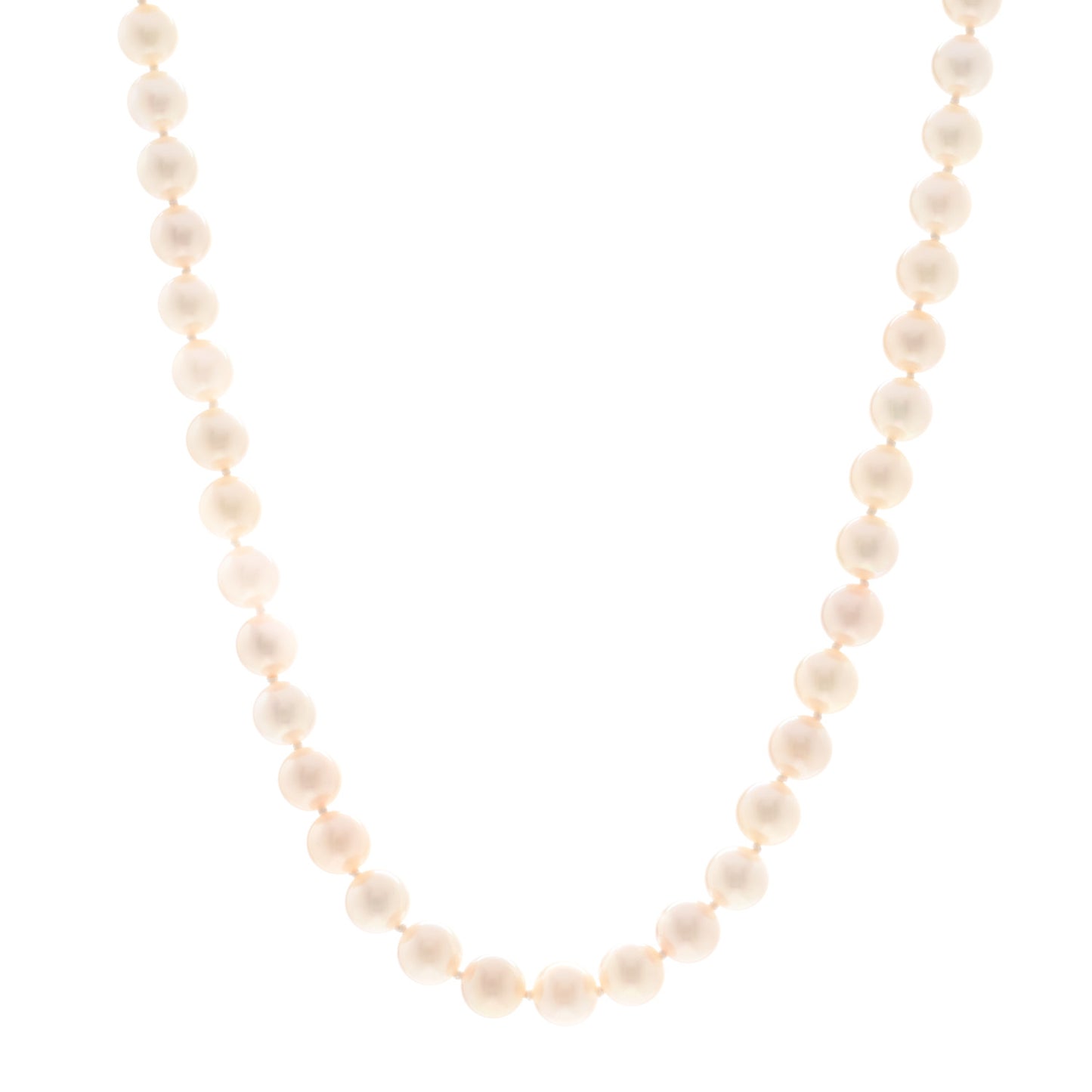 18K White Gold Akoya Pearl 6.5-7mm Essential Necklace