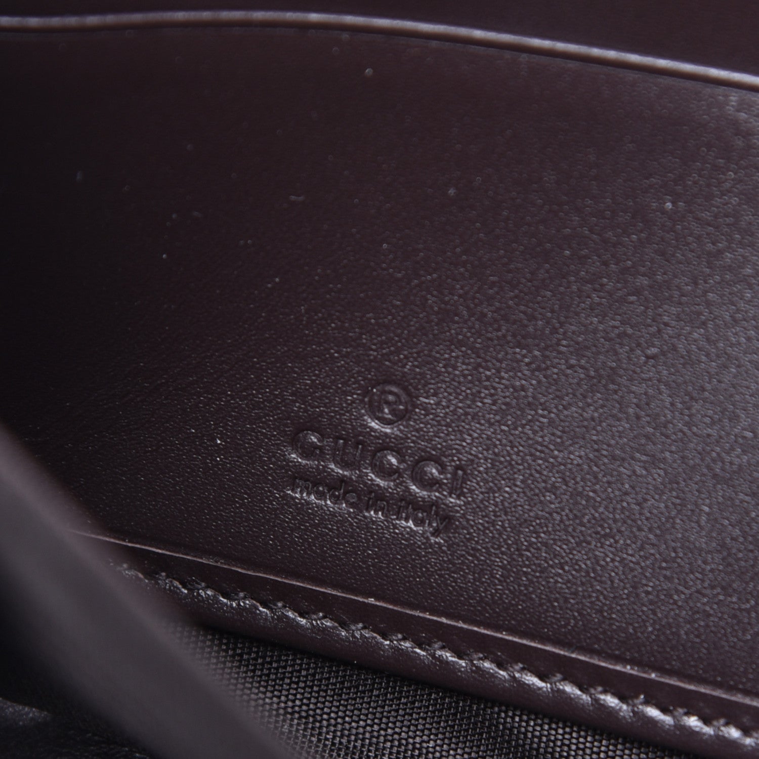 Gucci Guccissima Zip Around Wallet Dark Brown 6 of 8