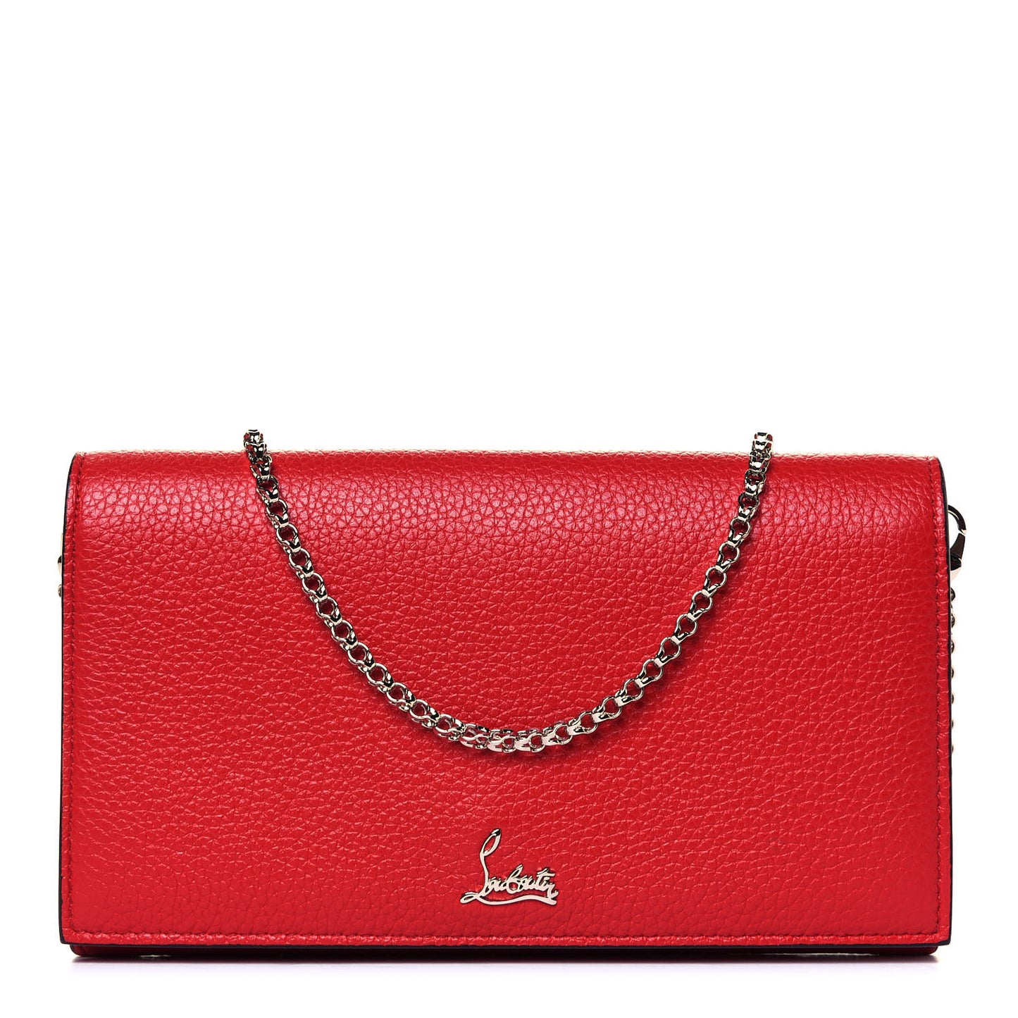 Calfskin Boudoir Chain Belt Bag Red