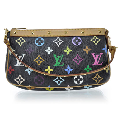 Louis Vuitton Monogram Multicolor Pochette Accessories Black 1 of 12