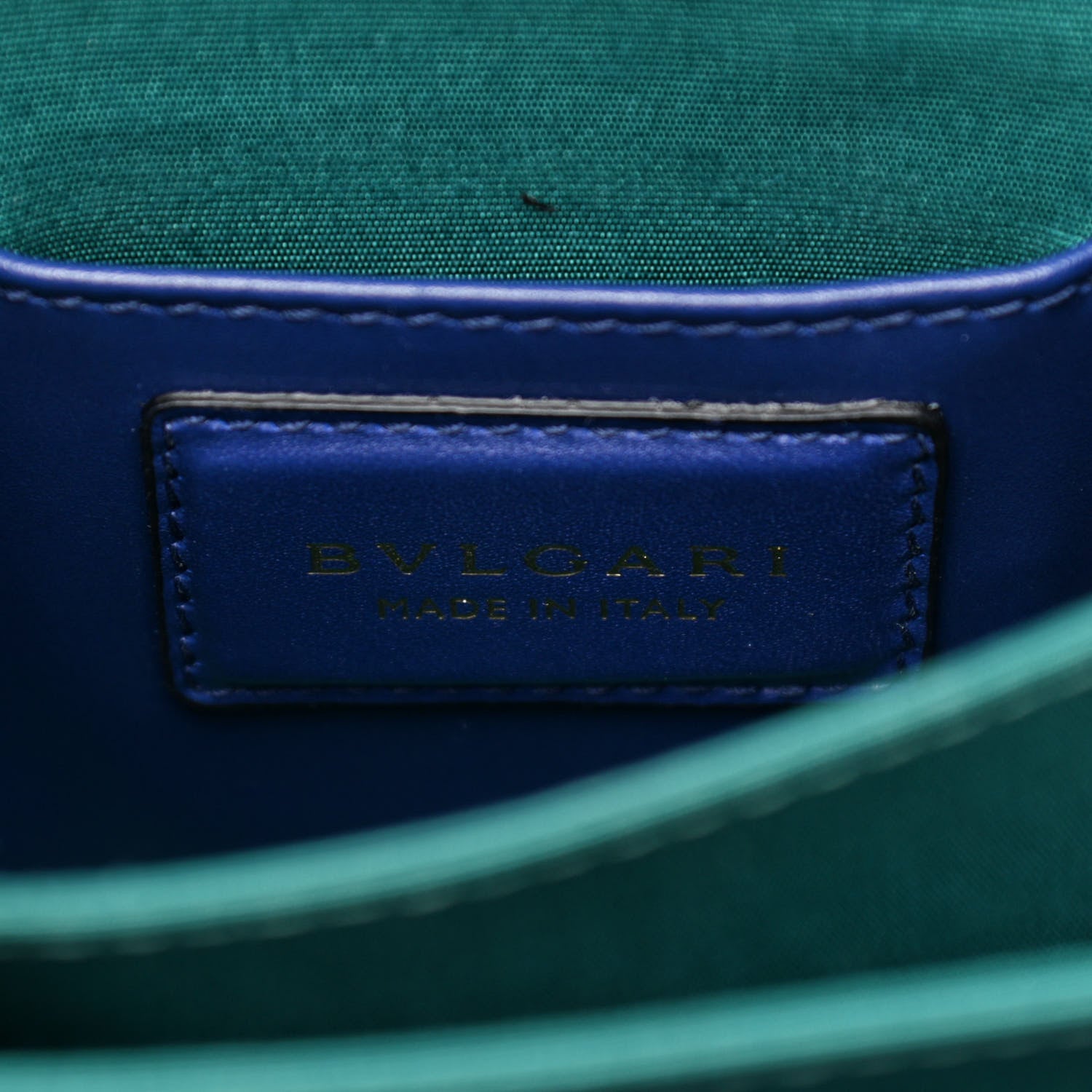 Bulgari Calfskin Serpenti Forever Top Handle Blue 7 of 11