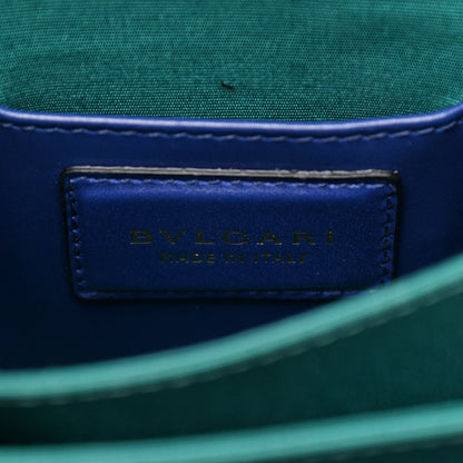 Bulgari Calfskin Serpenti Forever Top Handle Blue 7 of 11