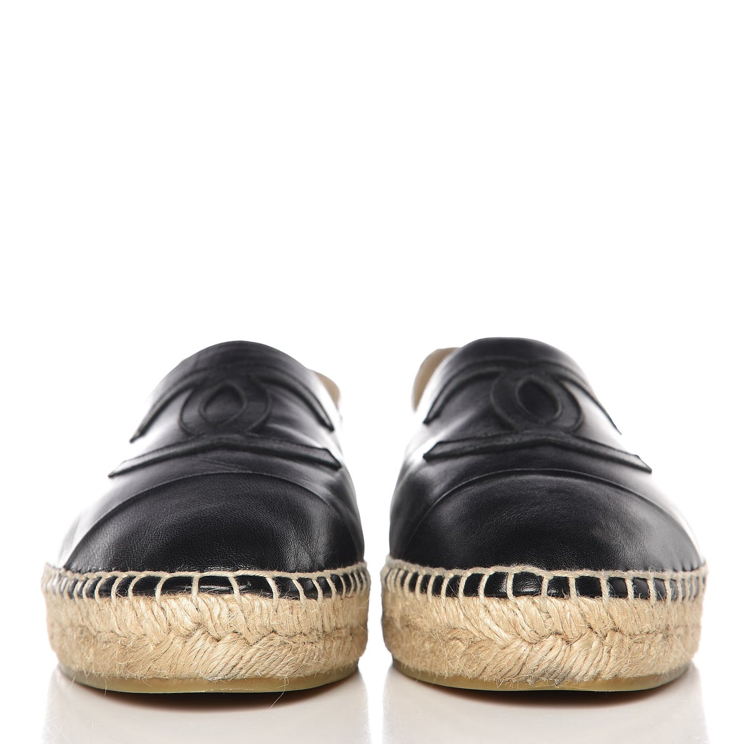 Lambskin CC Espadrilles 39 Black