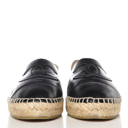 Chanel Lambskin CC Espadrilles 39 Black 3 of 12