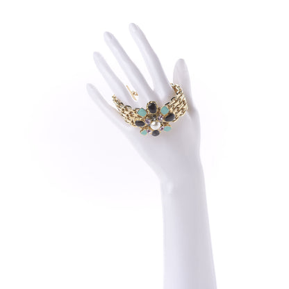 Chanel Crystal Pearl Gripoix Bracelet Gold 2 of 6