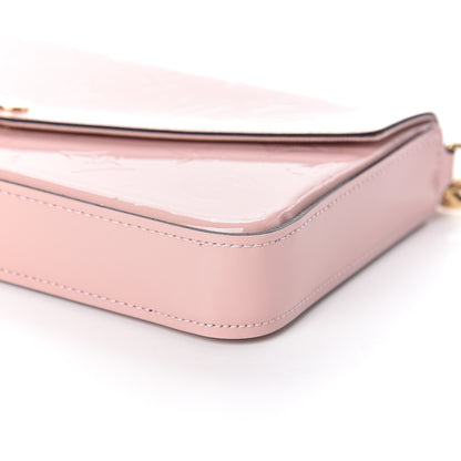 Louis Vuitton Vernis Felicie Chain Wallet Rose Ballerine 9 of 11