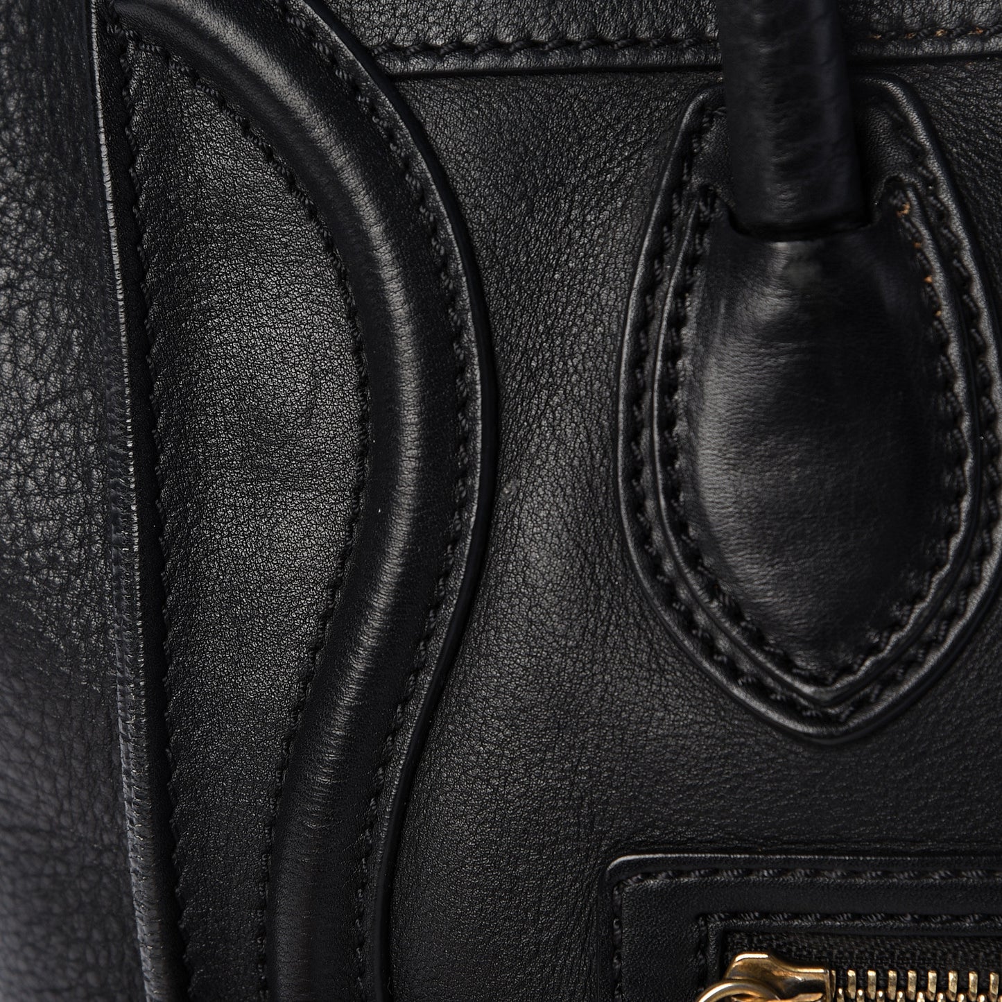 Calfskin Micro Luggage Black