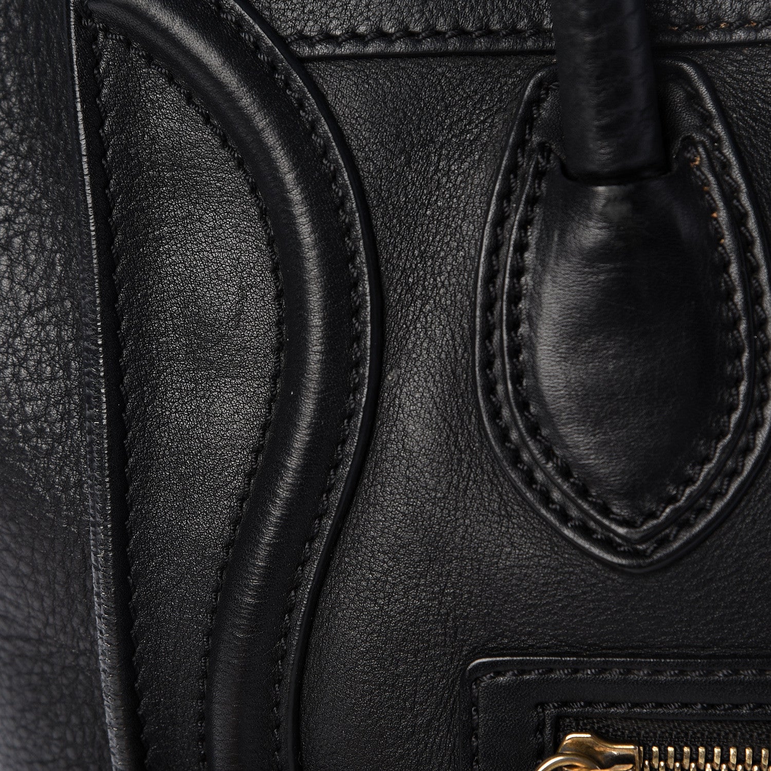 Celine Calfskin Micro Luggage Black 20 of 20