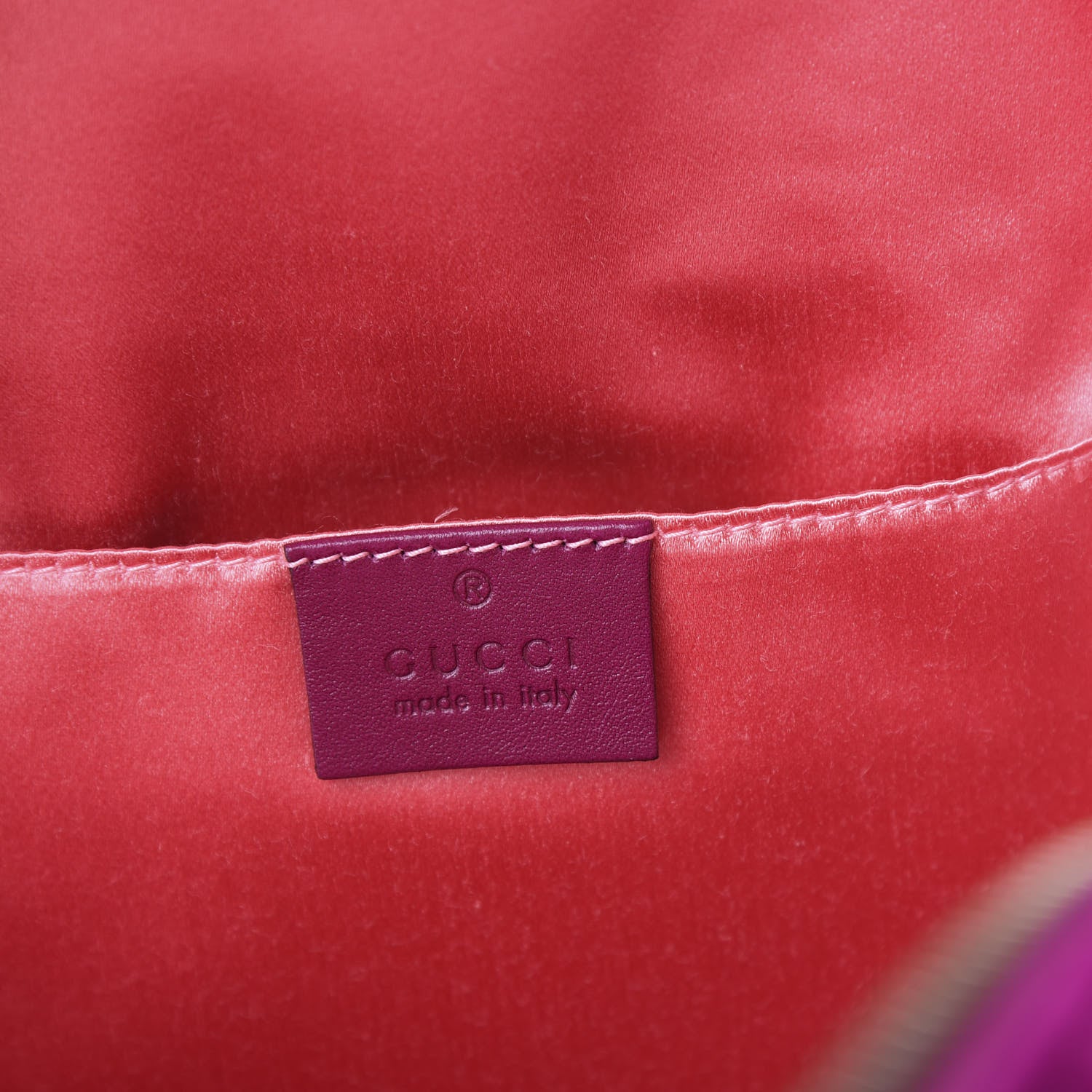 Gucci Velvet Matelasse GG Marmont Dome Backpack Fuchsia Violet Cyclamen 7 of 9