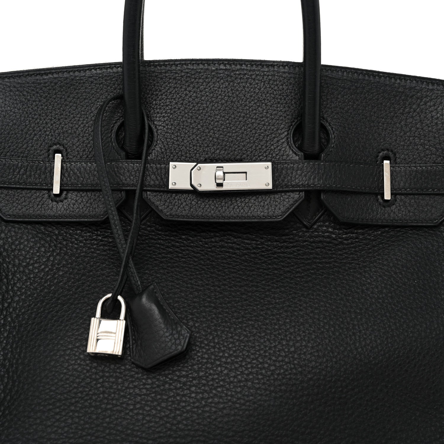 Hermes Taurillon Clemence Birkin 35 Black 8 of 12