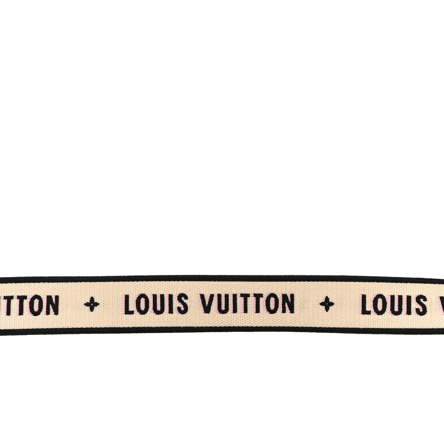 Louis Vuitton Jacquard Bandouliere Shoulder Strap Cream Black 5 of 5