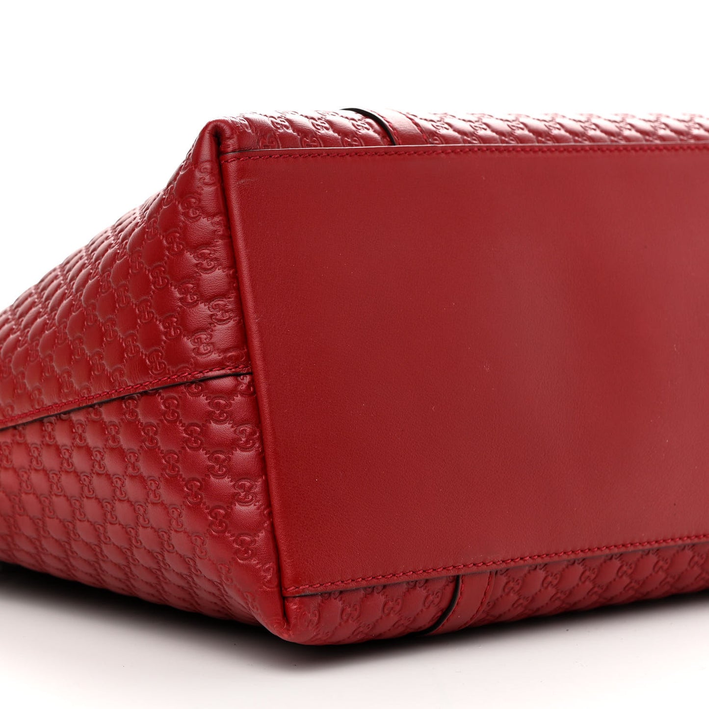 Soft Microguccissima Dome Satchel Red