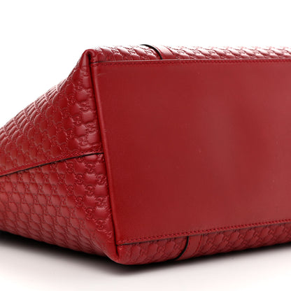 Gucci Soft Microguccissima Dome Satchel Red 9 of 10