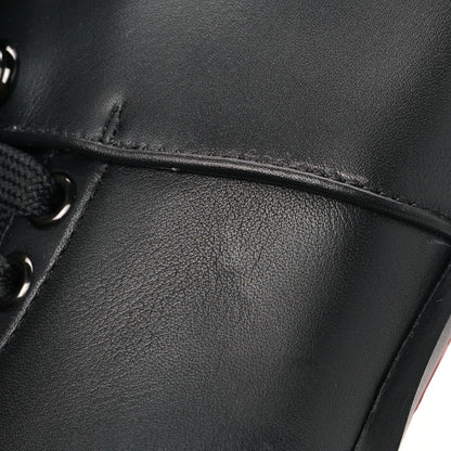 Christian Louboutin Calfskin Macademia 100 Biker Platform Boots 39.5 Black 8 of 8