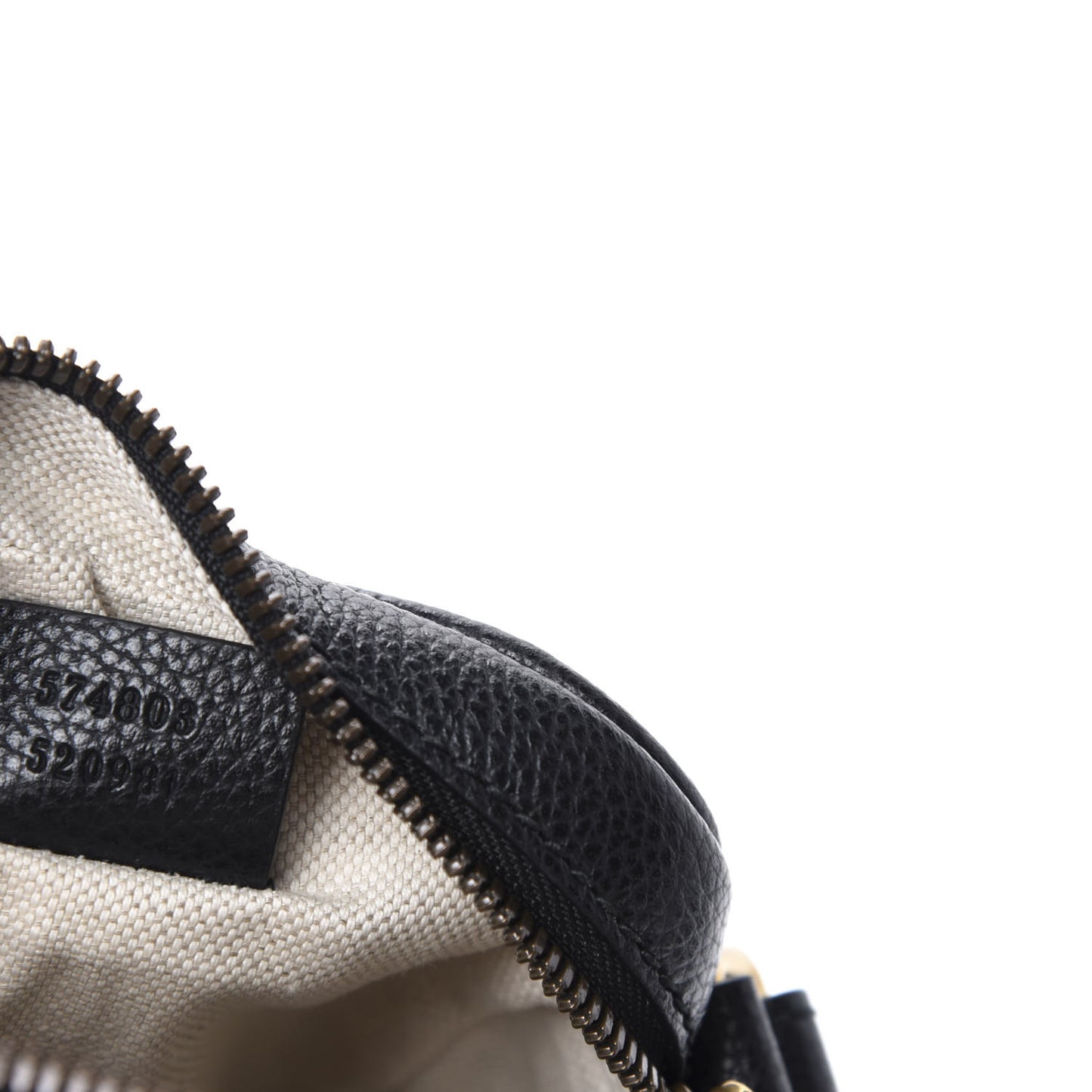Grained Calfskin Mini Logo Messenger Bag Black