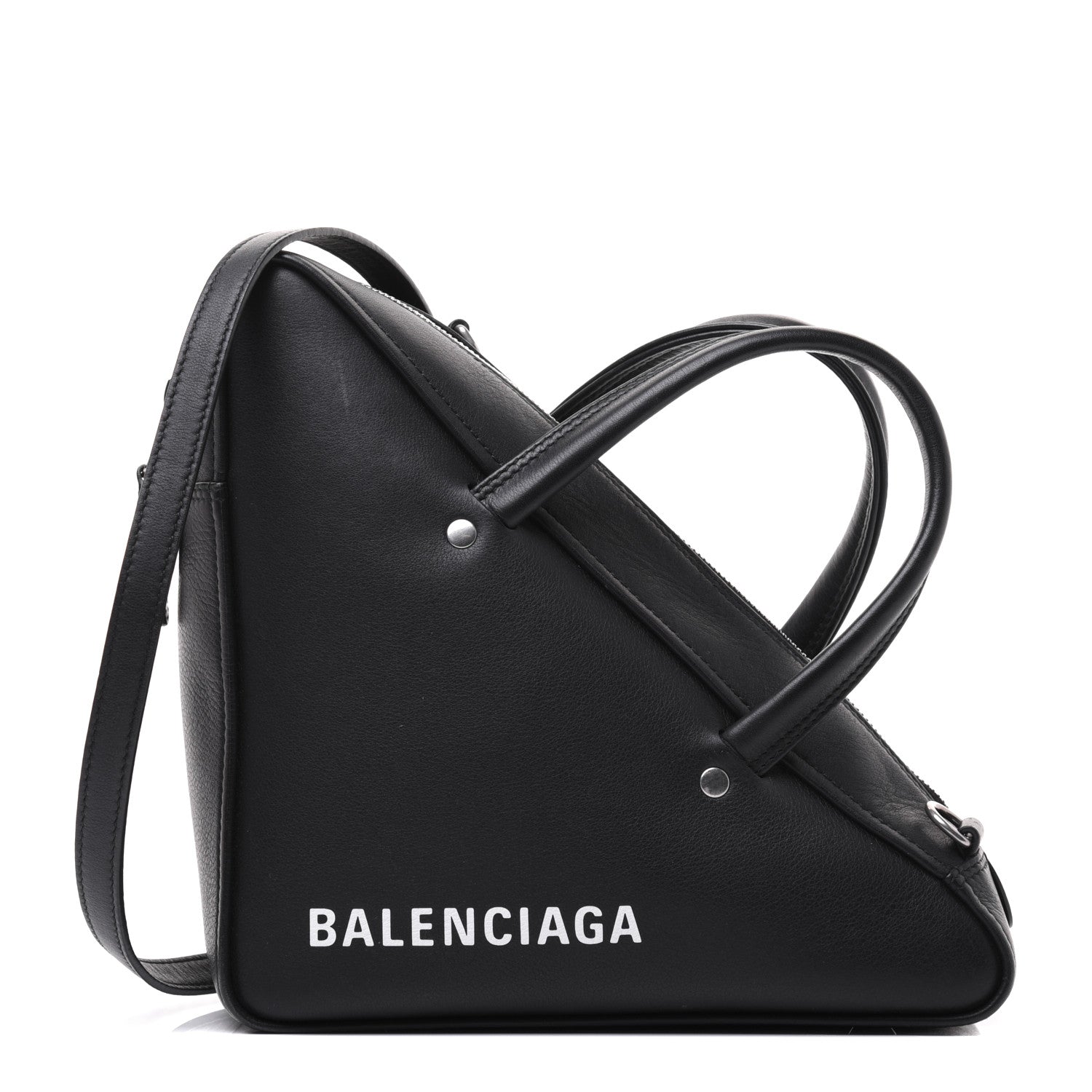 Balenciaga Calfskin S Triangle Duffle Black 1 of 23