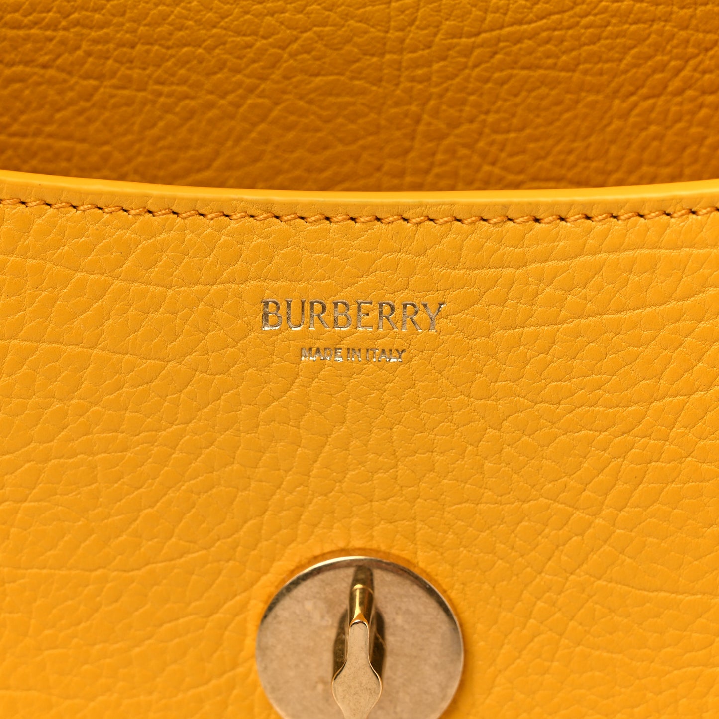 Calfskin Goat Fur Chess Satchel Bag Mimosa