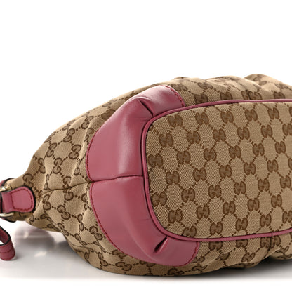 Gucci Monogram Medium Sukey Top Handle Peonia Flower 9 of 10