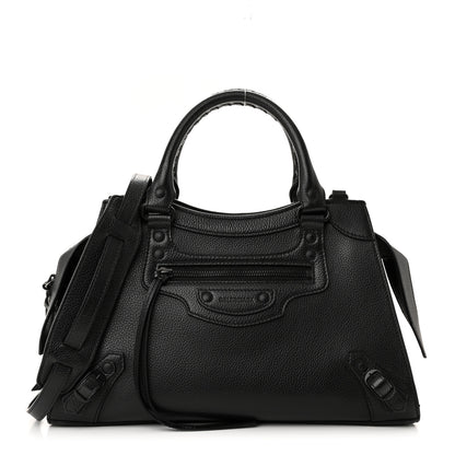 Balenciaga Grained Calfskin Neo Classic Black Hardware S City Black 1 of 11
