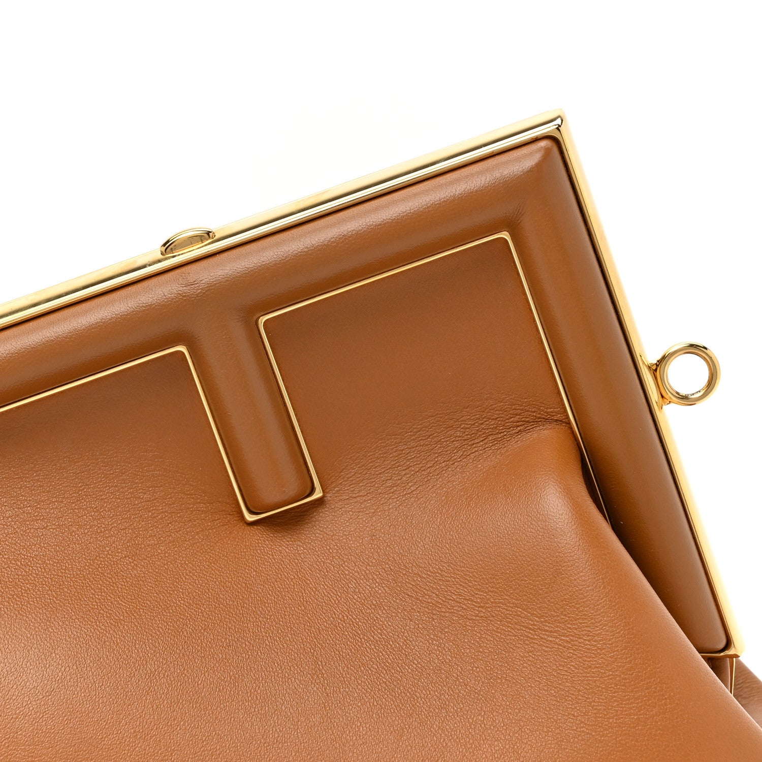 Fendi Shiny Nappa Small Fendi First Caramello 8 of 10