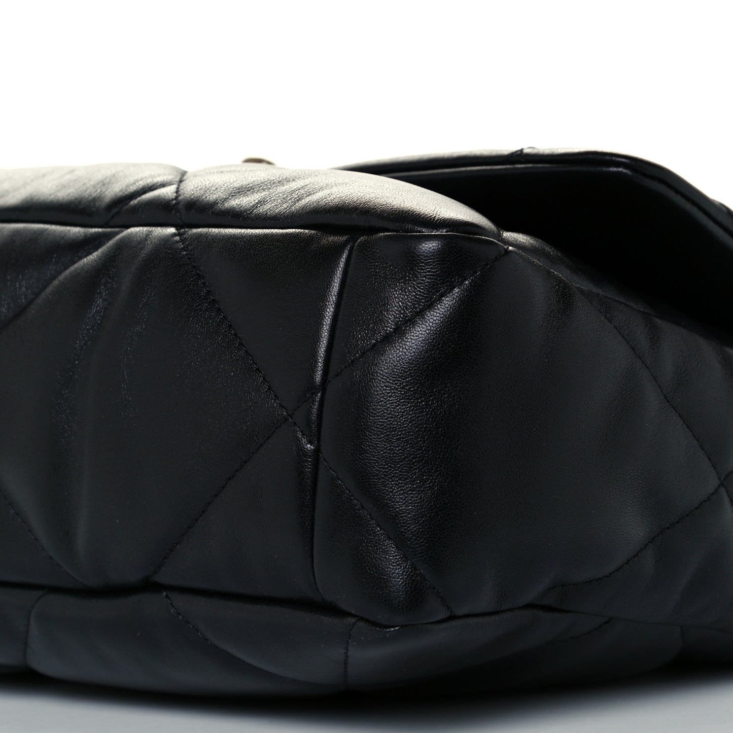 Lambskin Quilted Large Chanel 19 Flap Black