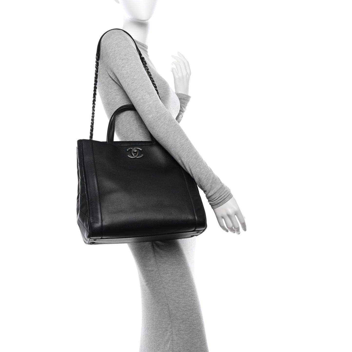 Caviar Shopping Tote Black