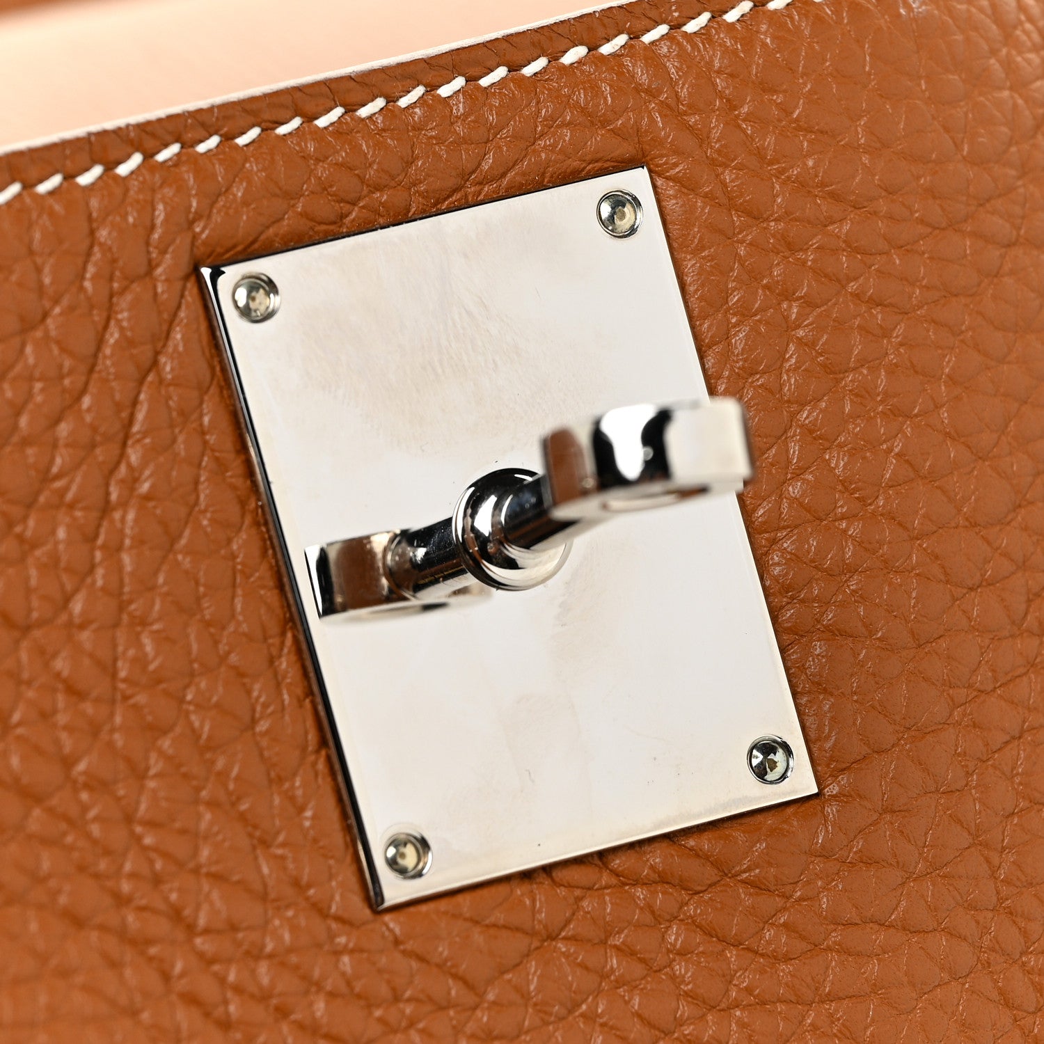 Hermes Taurillon Clemence Jypsiere 34 Gold 14 of 21