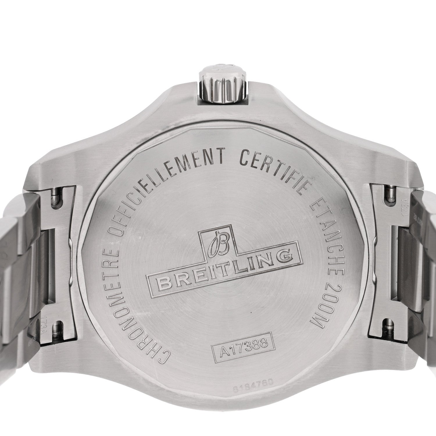 Breitling Stainless Steel 44mm Colt Chronometer Automatic Watch Blue A17388 4 of 5
