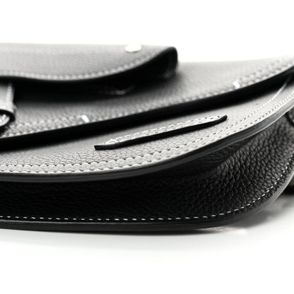 Christian Dior X KAWS Grained Calfskin Saddle Pouch Black 10 of 12