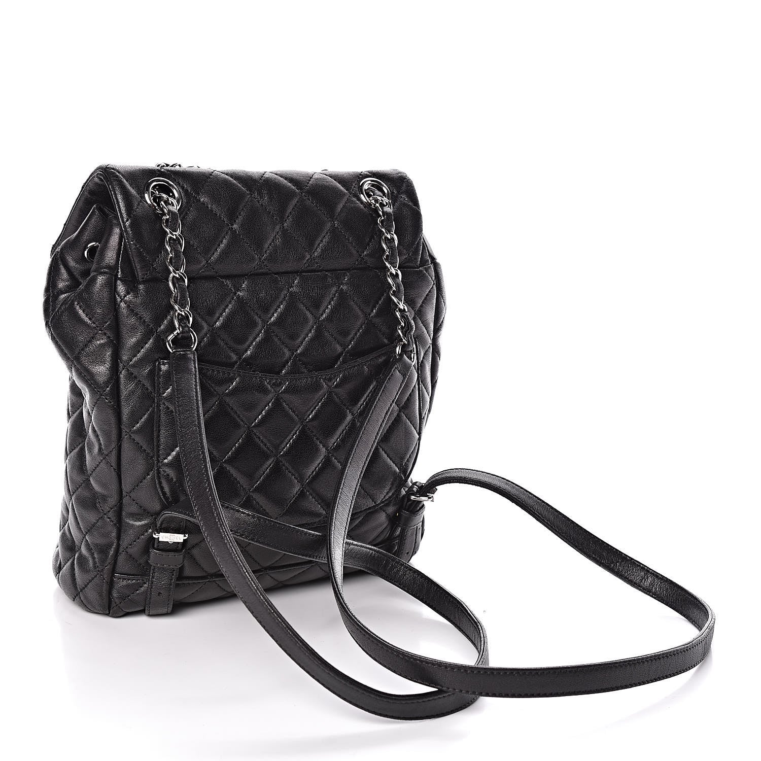 Chanel Lambskin Quilted Small Urban Spirit Backpack Black 3 of 10