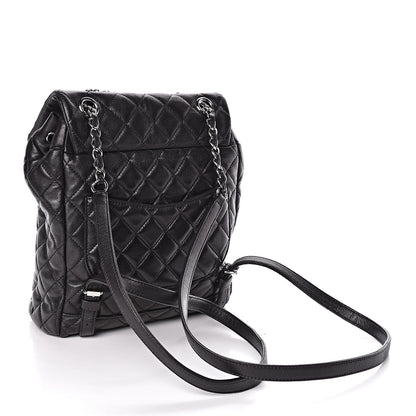 Chanel Lambskin Quilted Small Urban Spirit Backpack Black 3 of 10