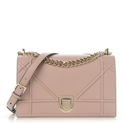Christian Dior Grained Calfskin Medium Diorama Flap Bag Nude 1 of 9